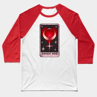 feminist witch tarot card Baseball T-Shirt